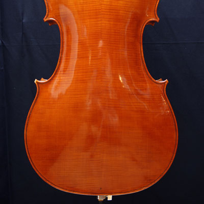 das Cello von hinten
