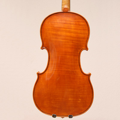 die Geige von hinten